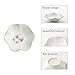Jewelry Dish Tray, Ring Dish, Ceramic Trinket Tray, Key Bowl, Decorative Plate, for Friends Sisters Daughter Mother (Milky White)