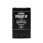 Live Bearded Mustache Wax Stick, 0.35 oz - Made in the USA with All-Natural Ingredients - Medium Hold Stache and Beard Styling for Men | Straight Up Unscented - Fragrance-Free
