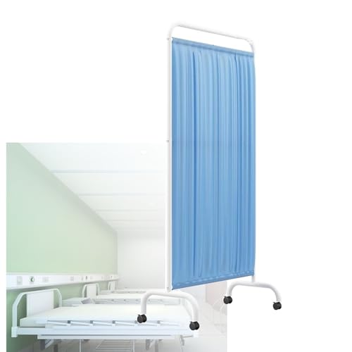 ZNGEPHAP Biombo médico rodante con Ruedas, 180 cm de Alto, Plegable, para Aislamiento Temporal de Habitaciones, Ideal para clínicas, Salas de Consulta y Salas de reconocimiento, Ahorra Espacio (Color