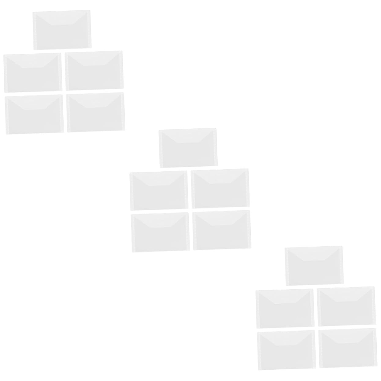 Alipis 3sets Cutting Die Storage Bag Bill Holding Pockets Stencil Bag for Diy Craft Paper Card Embossing 5pcs*3