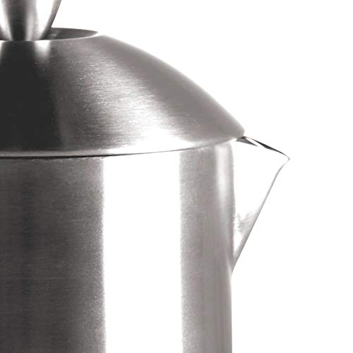 Frieling USA Double-Walled Stainless-Steel French Press Coffee Maker, Brushed, 23 Ounces