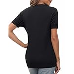 Totatuit Damen Kurzarm Strickpullover Rundhals Strick Shirt Elegant Pullover Dünne Pulli Sweatshirt – Bild 5