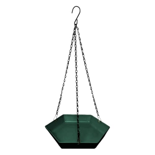 para Pajaros Colgante | Bebedero para Aves con Bandeja | Bebedero Decorativo para Terraza Balcón Patio Parque Observación de Aves