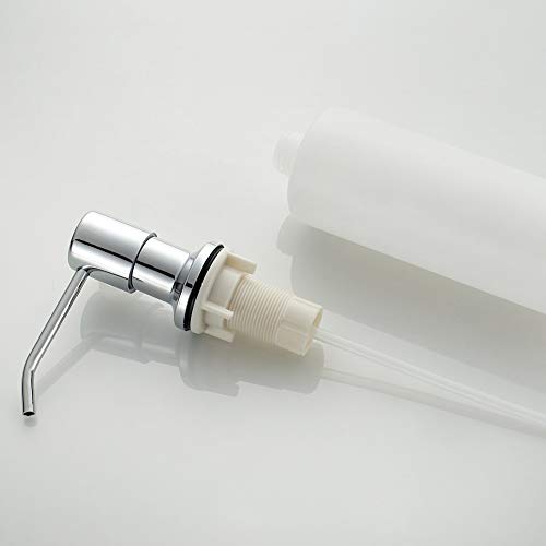 Ibergrif M34027 Kitchen Sink Soap Dispenser, Built in 500ml Liquid, Replacement Sink Dispenser Pump, for Bathroom and Dish Lotion Sink, 360° Rotation Nozzle, Stainless Steel, Silver - Cosy Home Interiors Ibergrif M34027 Kitchen Sink Soap Dispenser, Built in 500ml Liquid, Replacement Sink Dispenser Pump, for Bathroom and Dish Lotion Sink, 360° Rotation Nozzle, Stainless Steel, Silver - Image 7