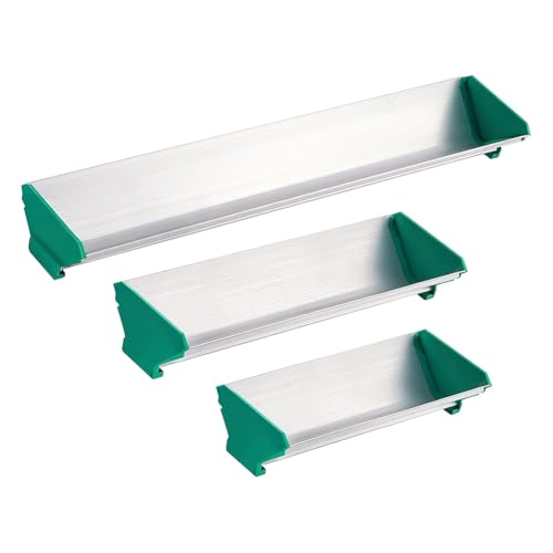 Bloepum 3Pcs 8In 10In 16In Dual Edge Aluminum Emulsion Scoop Coater for Silk Screen Printing Coating Tool, 3 Sizes