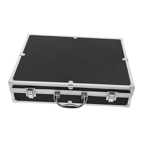Cabilock Carrying Case for Slot Microphones Aluminum Storage Box with Soft Lining Portable Handle for for Outdoor Events Parties and Home Entertainment