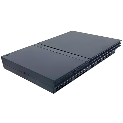 Image of Zeust PlayStation 2 Gaming System Bundle - Includes PS2 Console Slim & 2 Wireless Controllers - PlayStation 2 Console Like New - PS2 Video Game Console Black (Renewed)
