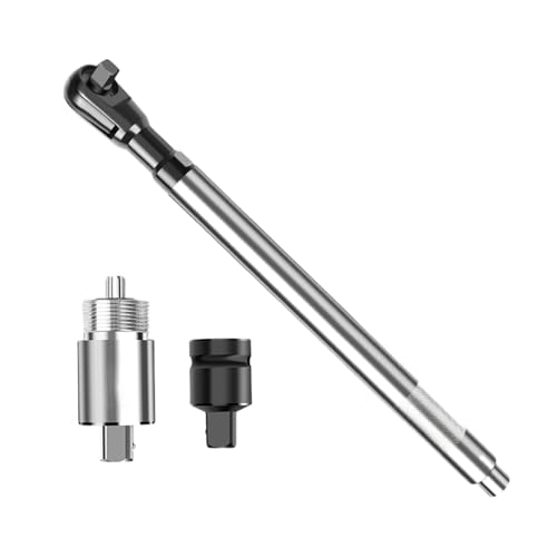 Nuytghr Ratcheting Wrench Set, Chrome Alloy Socket Tools, Compact Adjustable Gear Kit, 17.72 inches, Lightweight Hand Tools for Men, Automotive, Car Repair, Home Garage Maintenance