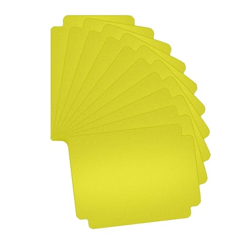 トレーディングカード用仕切り 標準フロストカードセパレーター スポーツカード用 イエロー 10本 黄色 9.3x6.8cm