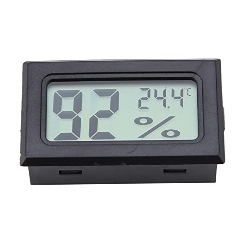 Humidity LCD Display Humidity Monitor, Hygrometer, Thermometer, Home for Reptile for Greenhouse Office