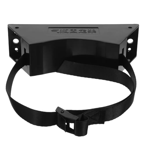 TOPPERFUN Gas Bottle Holder Wall Propane Tank Brackets Cylinder Stand Propane Tank Holder Propane Tank Mount Propane Tank Stand Gas Cylinder Bracket Wall Mounted Cylinder Bracket Pp Black