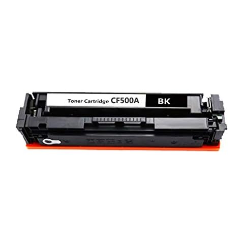 Compatible Toner Cartridges 202A CF500A CF540A CF541A CF542A CF543A Replacement for HP Color Laserjet Pro M254dw MFP M281fdw M254nw MFP M280nw M281cdw Printer, with Chips,Black Cover