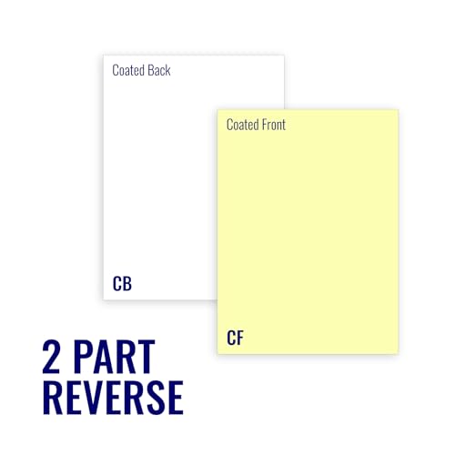 2500 Sets, 8-1/2" x 11" Pre Collated, Carbonless Paper, 2 Part Reverse, (White, Canary),Ncr5887 Category: Copy and Multi Purpose Paper
