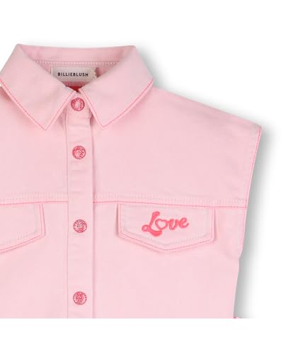 Vestido para niña rosa Billieblush de 4 años de algodón transpirable 5