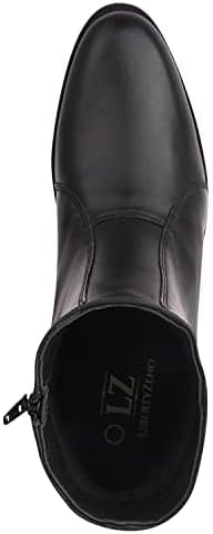 LIBERTYZENO Mens Animal Print & Plain Leather Adults High Ankle Retro Dress Boots for Easter Gift - Image 6