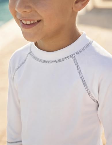 Image of City Threads Rash Guard for Boys SPF 50+ Made in USA, Long Sleeve Swim Shirt with Sun Protection, Toddler, and Youth Sizes