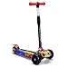 Scooter Scooter de graffitis, Scooter de la roue de Deluxe 3 pour les tout-petits 4 planeur de hauteur réglable avec des scooters du coup de pied, appuyé pour diriger avec la lumière clignotante de LE