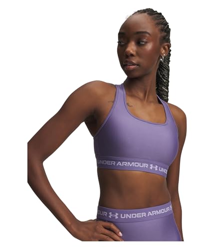 Image of Under Armour Crossback Mid Impact Heather Bra