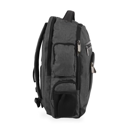 ORIGINAL PENGUIN Fletcher Laptop Backpack, Black Crosshatch, Medium2