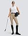 FitsT4 Sports Womens Equestrian Tank Top UPF50+ Sleeveless Horse Riding Shirts Polo Collar Button Up for Workout Golf Tennis White XL