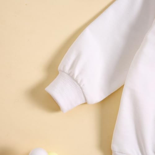 Toddler Boys Valentine's Day Spring Sports Long Sleeve Round Neck Pullover Suit Cute Letter Boys Clothes Size 54