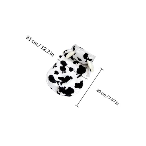 Disfraz de perro con diseño de vaca tamaño XS miniatura 2