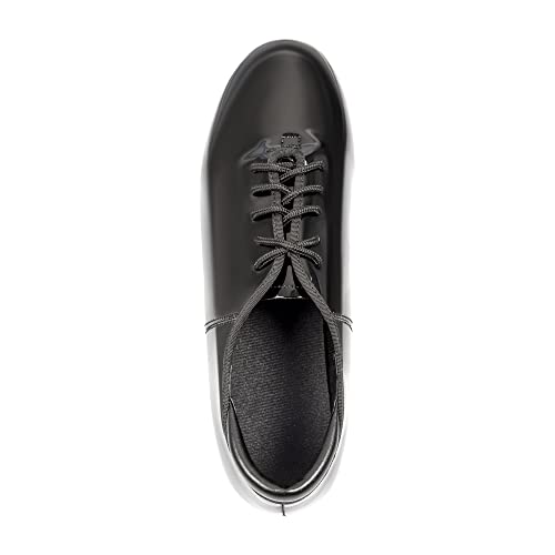 Image of Linodes PU Leather Lace Up Tap Shoe Unisex Dance Shoes for Women and Men