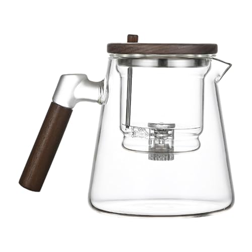 Teapot EnchanSipot - Élégant Tépot En Verre De Contrôle De La Presse Avec Infuseur, 750 Ml De...