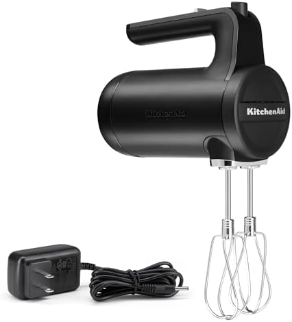 KitchenAid Cordless 7 Speed Hand Mixer - KHMB732BM, Black Matte