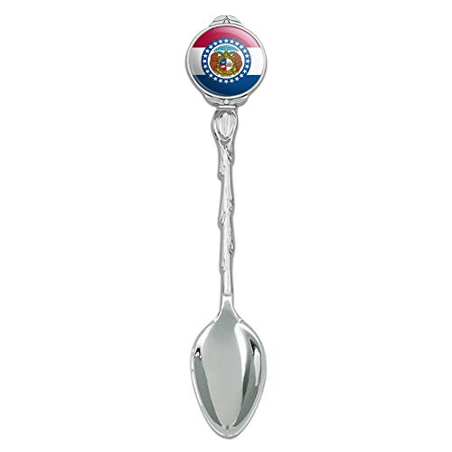 Missouri State Flag Novelty Collectible Demitasse Tea Coffee Spoon