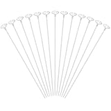 VIDELLY 100 Pieces Balloon Sticks 16inch Bobo Balloons Sticks Clear Plastic Balloon Sticks Holders W