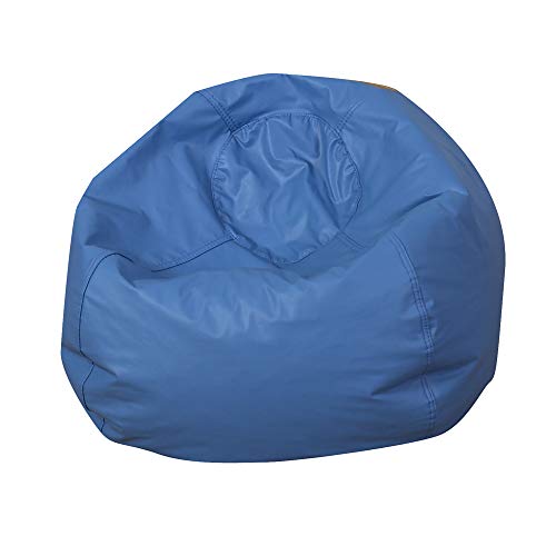 Children's Factory 35" Kids Bean Bag Chairs, Flexible Seating Classroom Furniture, Beanbag Ideal for Boy/Girl Toddler Daycare or Playroom, Blue (CF610-005)