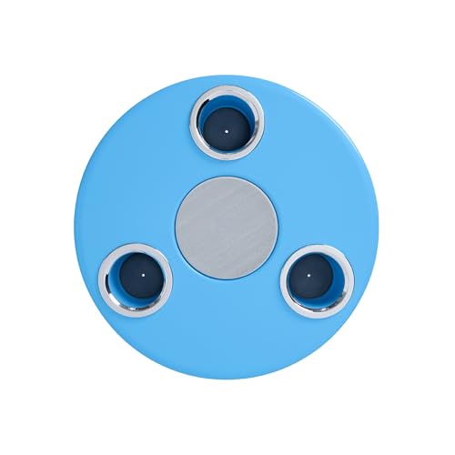 Manufacturers' Select ITC Beach Table with 47” Sand Bar, Auger Post for Beach, Yard, Campground, Glamping, for Seated Use in or Out of The Water - Aqua Blue Table