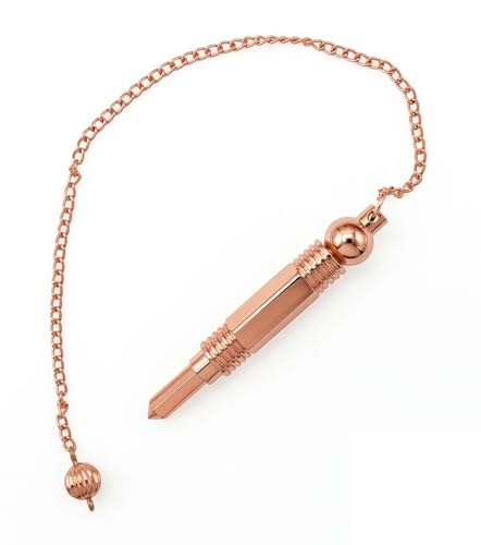 Image of Pencil Design Copper Pendulum for Reiki Healing, Dowsing & Chakra Balancing - Divination & Meditation Tool for Energy Cleansing