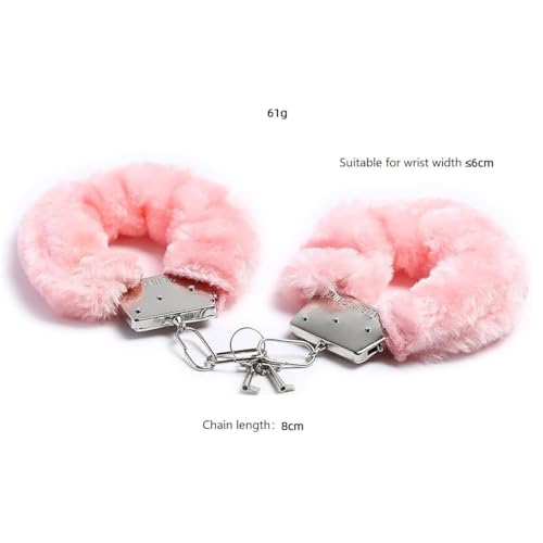 Soft Leather Hand-Cuffs Bracelet with Connect Chain Hook, Adjustable Lock Buckle Ankle Bracelets Cosplay Hand-Ankle Cuffs Accessory2