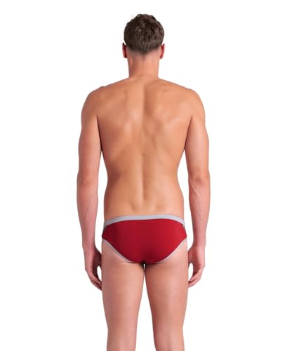 Image of ARENA Men's Icons Solid Swim Briefs Professional Training Swimsuit Sports Trunk