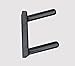 Horizontal Display Mount for Electric Guitars (Made in the USA) (Black/Lefty)