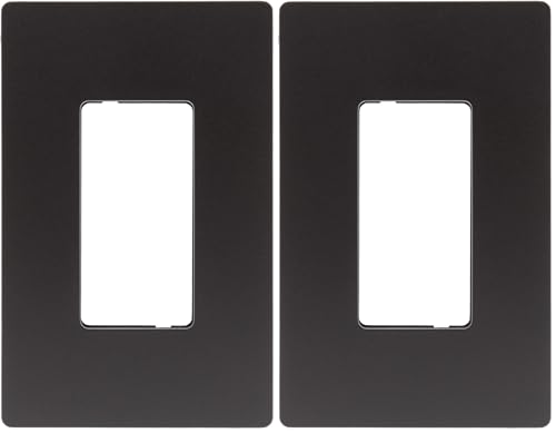 Image of Legrand - Pass & Seymour Radiant Rocker Switch Wall Plate, Legrand Screwless Wall Plate 1 Gang, Dark Bronze Outlet Wall Plate, RWP26DBCC6, 1 Count (Pack of 2)