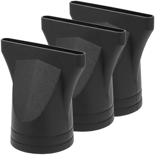 Baluue 3pcs Hair Dryer Diffuser Attachment, Plastic Narrow Hair Dryer Nozzle, Blow Dryer Nozzle Replacement Concentrator for 40mm-48mm Hair Dryer Styling Tool Home and Salon Use