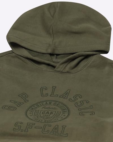 Image of Gap Men Regular Fit Logo Print Full Sleevesd Cotton Hoodie