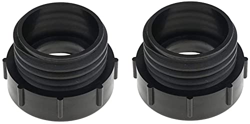 Conector Adaptador de Tanque IBC de 2 Pulgadas x 2 Pulgadas, Rosca Hembra Fina a Macho Gruesa, para Manguera, Duradero  Práctico y hábil Cover