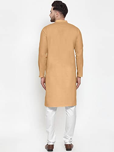 Image of Men's Cotton Blend Kurta Pyjama Set