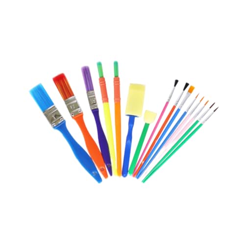 CIMAXIC 15 Piezas Pintando Esponjas Kit De Pintura para Pegatinas De Pared para Habitaciones Infantiles Aviones para Juguete Temprano Bricolaje Aprendizaje Colorful
