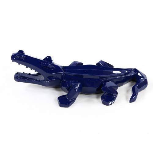 Mini crocodile origami bleu en papier rigide de haute qualité