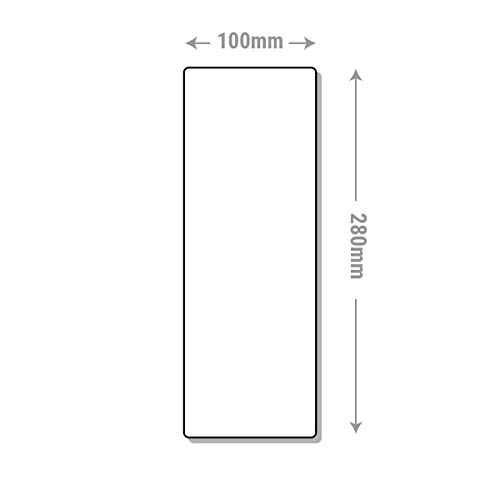 V Safety Co2 Id Fire Extinguisher Sign - Portrait - 100mm x 280mm - 1mm Rigid Plastic, Black/Green/Red
