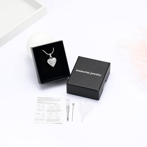 Pet Einäscherung Schmuck für Asche Anhänger Paw Print Pet Heart Urn Halskette Memorial Keepsake Schmuck für Haustier/Hund/Katze Asche