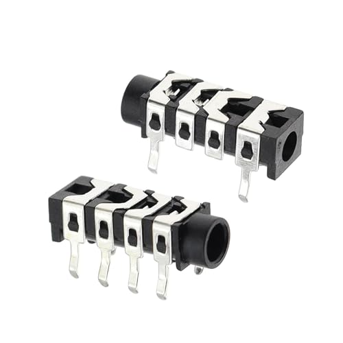 Prise jack stéréo 3.5 mm PJ313 à 6 broches avec 4 sections pour connectique audio haute fidélité