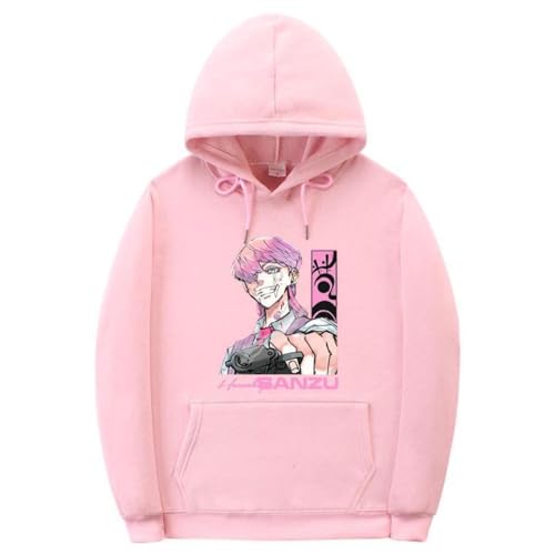 CUTTE Sudadera Tokyo Revengers Kawata Souya Anime | Sudadera con Capucha para Hombre, Manga Larga Estilo Streetwear (Rosa -1,M)