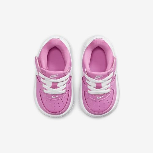 Nike Force 1 Low EasyOn Baby/Toddler Shoes (FN0236-600, Playful Pink/White) Size 24