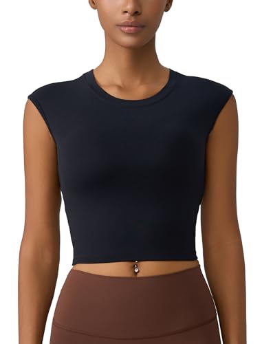 Women's Workout Athletic Shirts Sexy Open Back Sports Bra Tank Top Casual Tight T Shirts with Built in Bra2